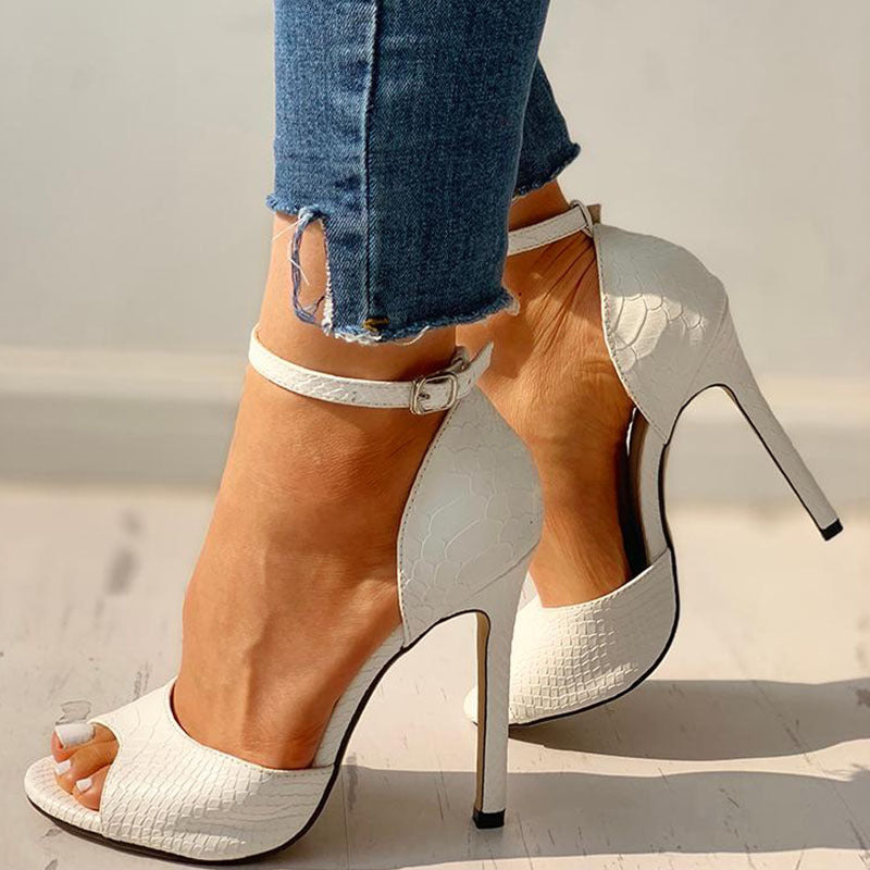 Chic Peep Toe Heels by Greta 