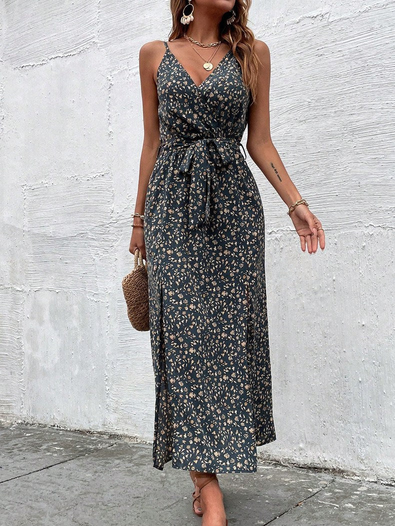 Bohemian Floral Greta  Summer Strap Dress