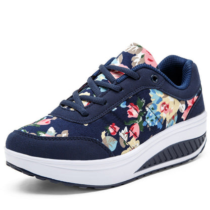 Floral Canvas Greta  Breathable Sneakers