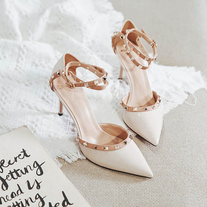 Chic Rivet High Heels by Greta 