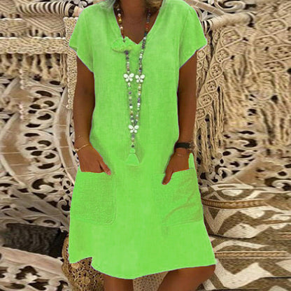Chic Pocket Midi Dress by Greta 