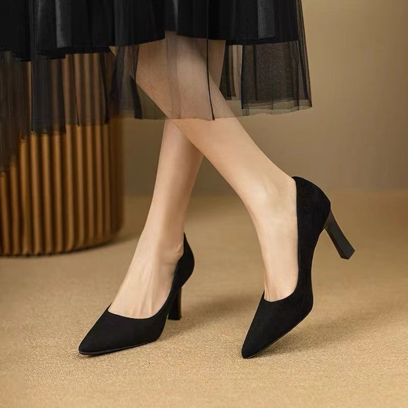 Elegant Black Stiletto Heels by Greta 