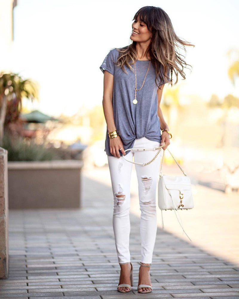 Chic Crossover Greta  Summer Blouse