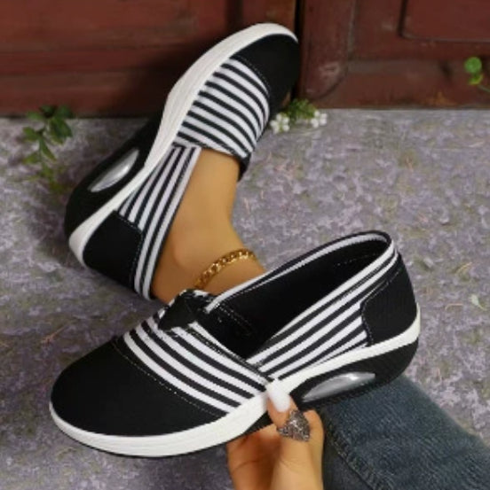 Striped Lightweight Slip-On Greta  Women's Shoes