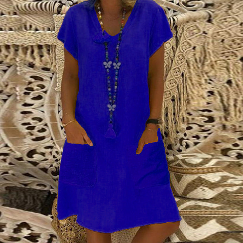 Chic Pocket Midi Dress by Greta 
