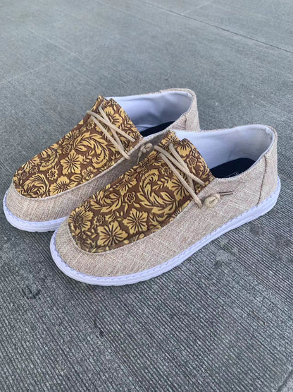 Floral Canvas Greta  Women's Everyday Loafers