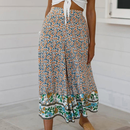 Floral Print Greta  Straight-Leg Pants