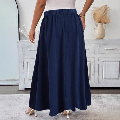 Elegant Navy Flare Skirt by Greta 