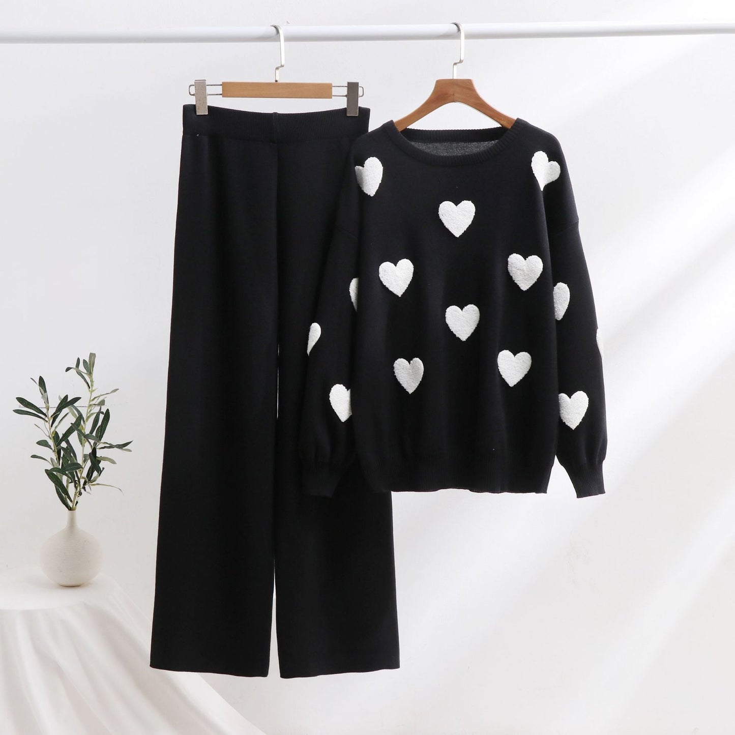 Chic Heart Knit Set by Greta 