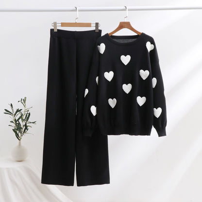 Chic Heart Knit Set by Greta 