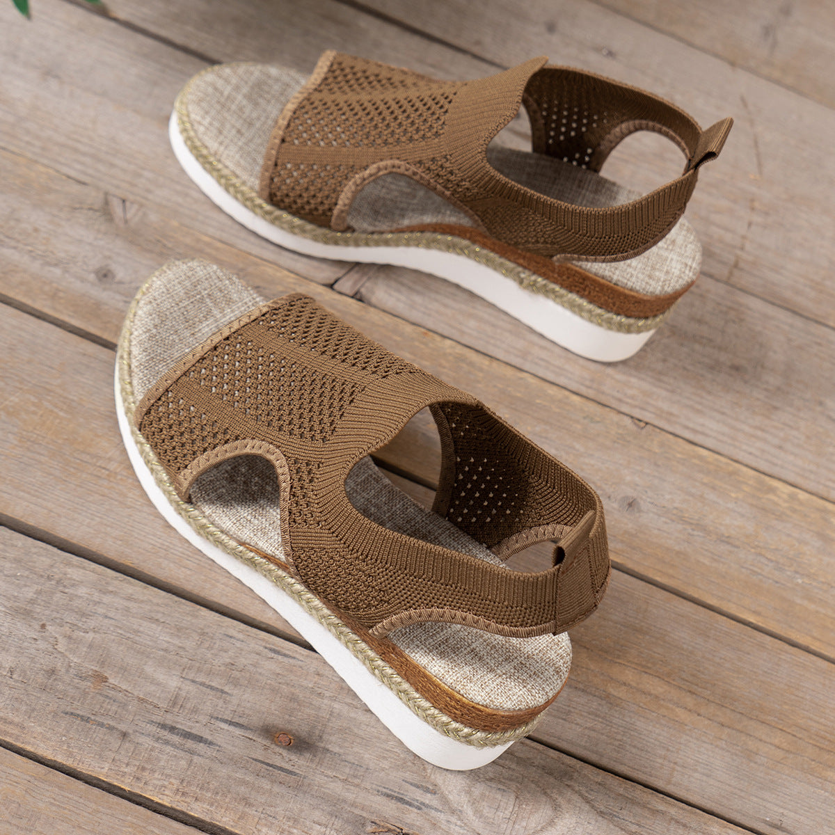 Breathable Wedge Sandals by Greta 