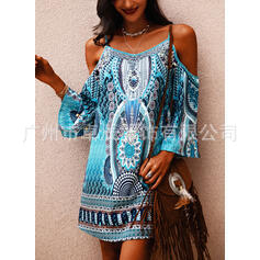 Boho Printed Greta  Hollow-Out Summer Dress