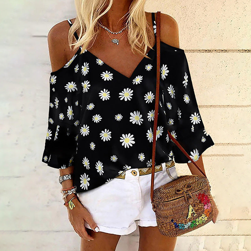 Chic Printed Chiffon Blouse Greta 