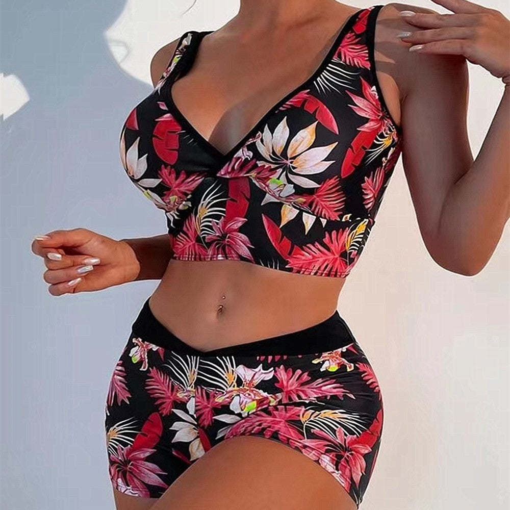 Vibrant Printed Boxer Bikini by Greta 