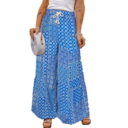 Boho Floral Greta  Wide Leg Pants