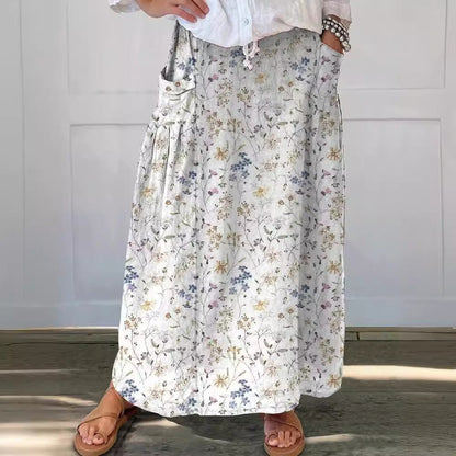Retro Floral Greta  Everyday Pocket Skirt