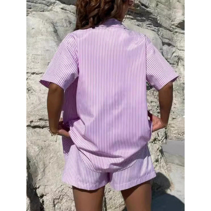 Chic Striped Two-Piece Set by Greta 