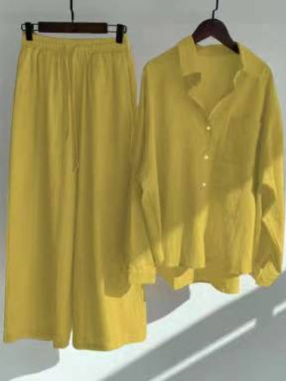 Relaxed Cotton Linen Set by Greta 