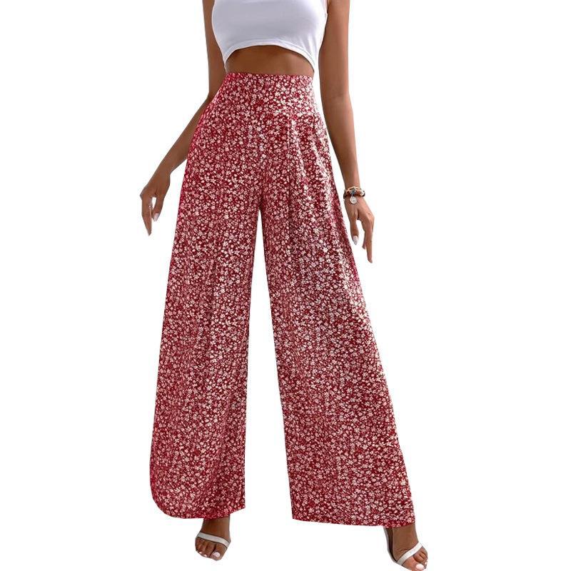 Floral Wide Leg Greta  Casual Pants
