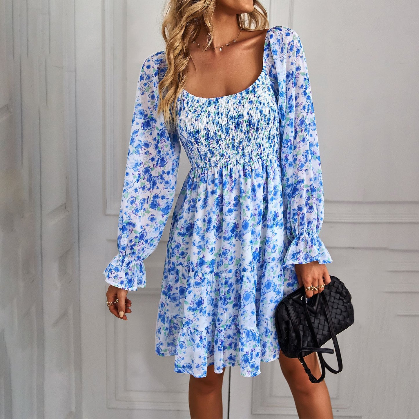 Boho Floral Print Dress Greta 
