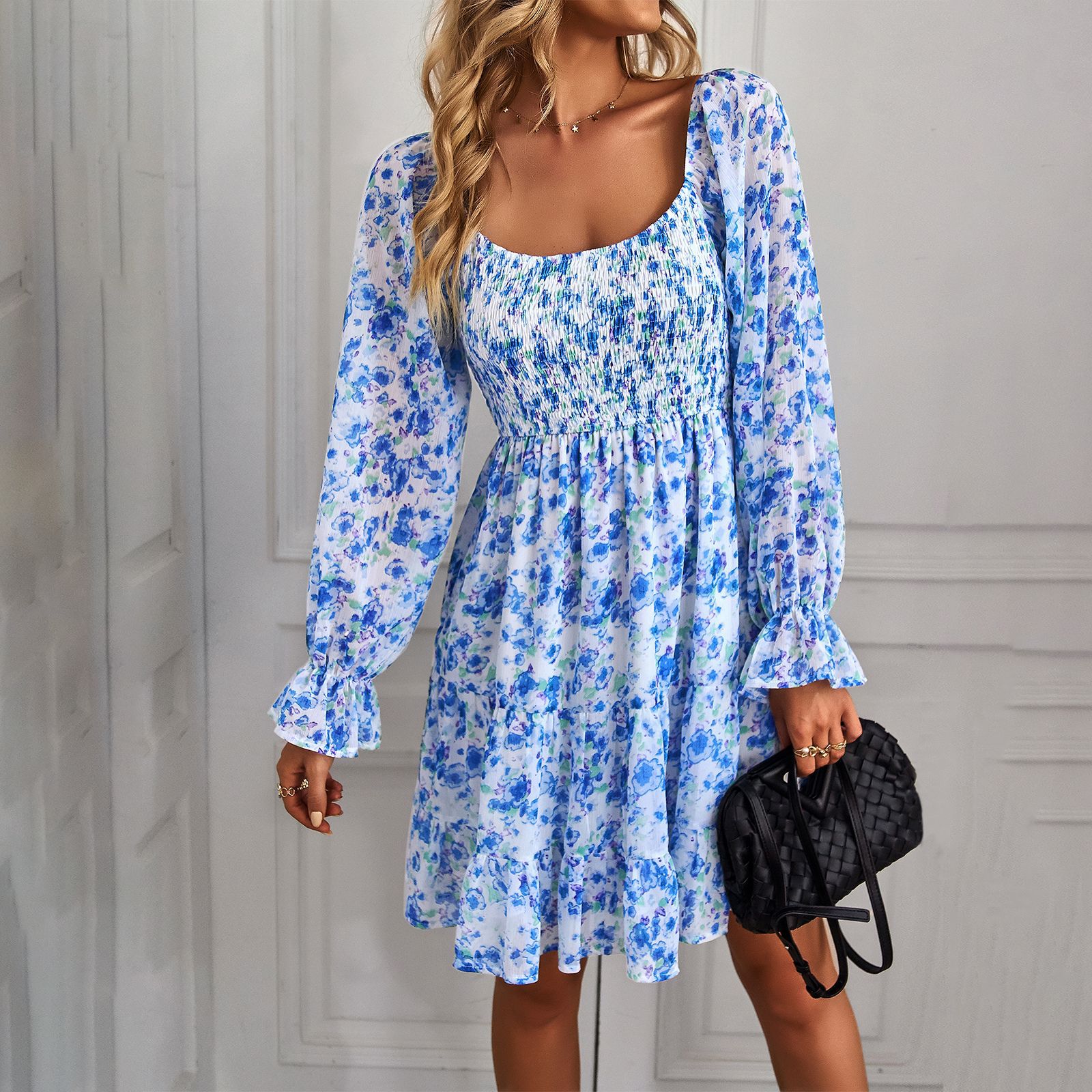 Boho Floral Print Dress Greta 