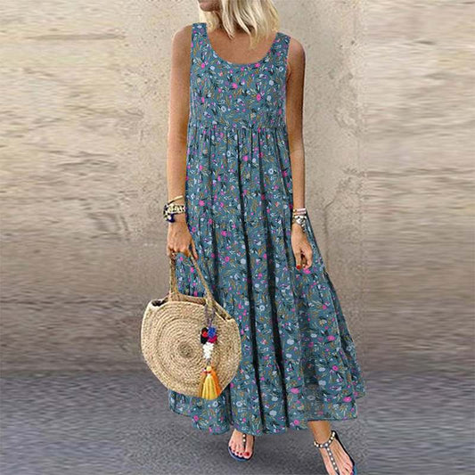 Bohemian Floral Maxi Dress Greta  Summer
