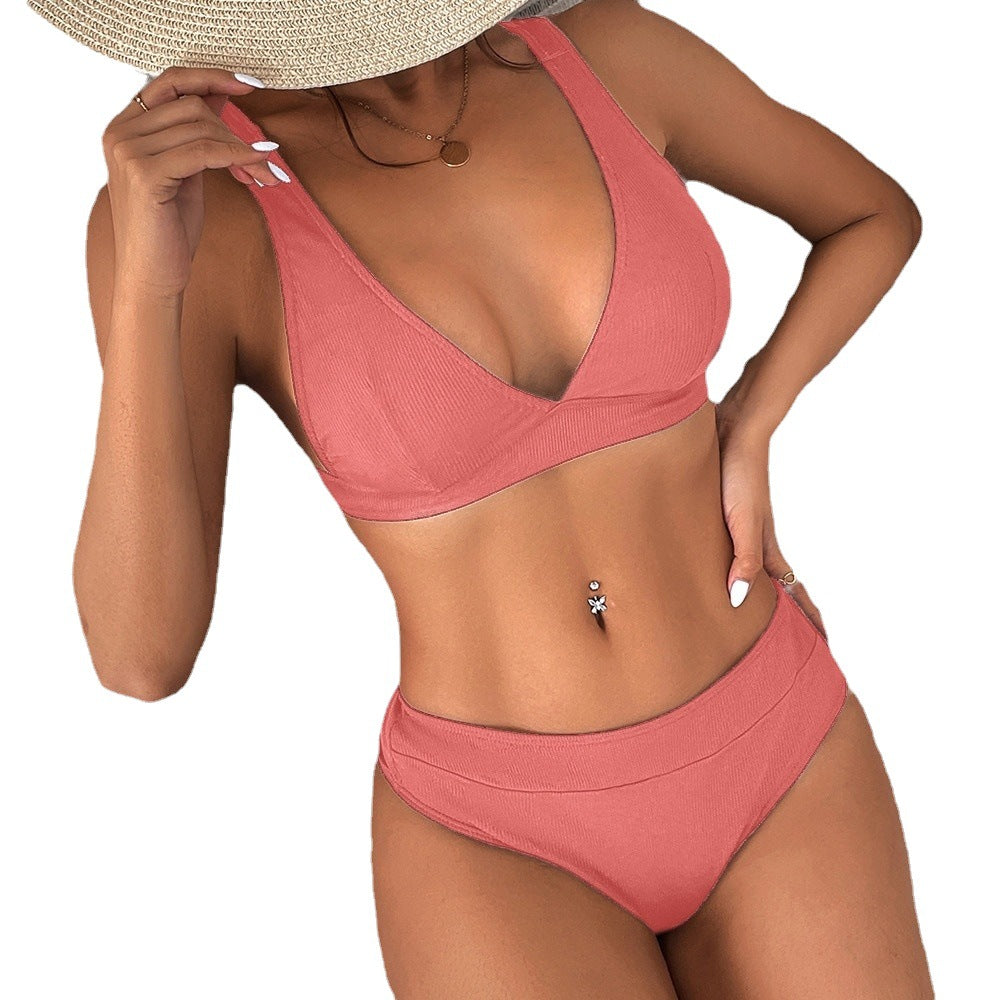 Chic Ribbed Greta  Bikini Set