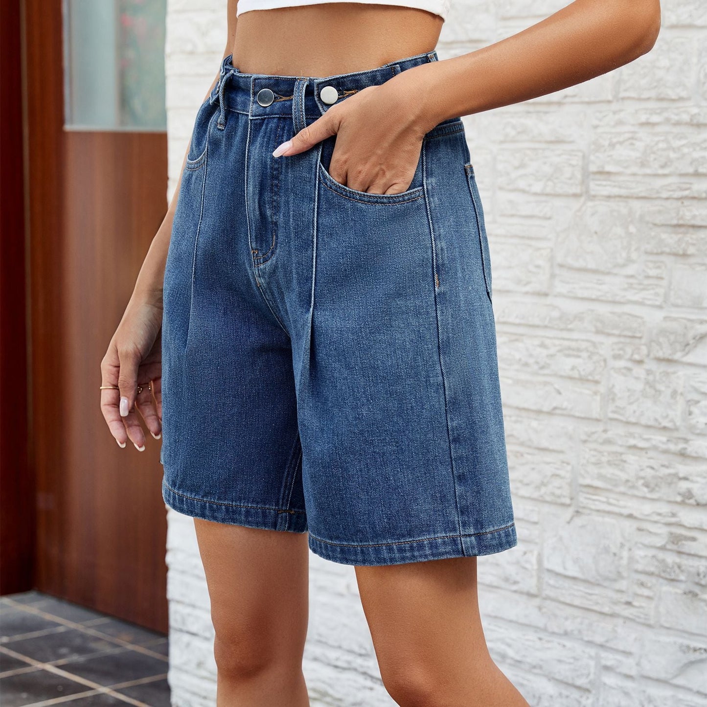 Adjustable Waist Denim Shorts Greta  Women’s