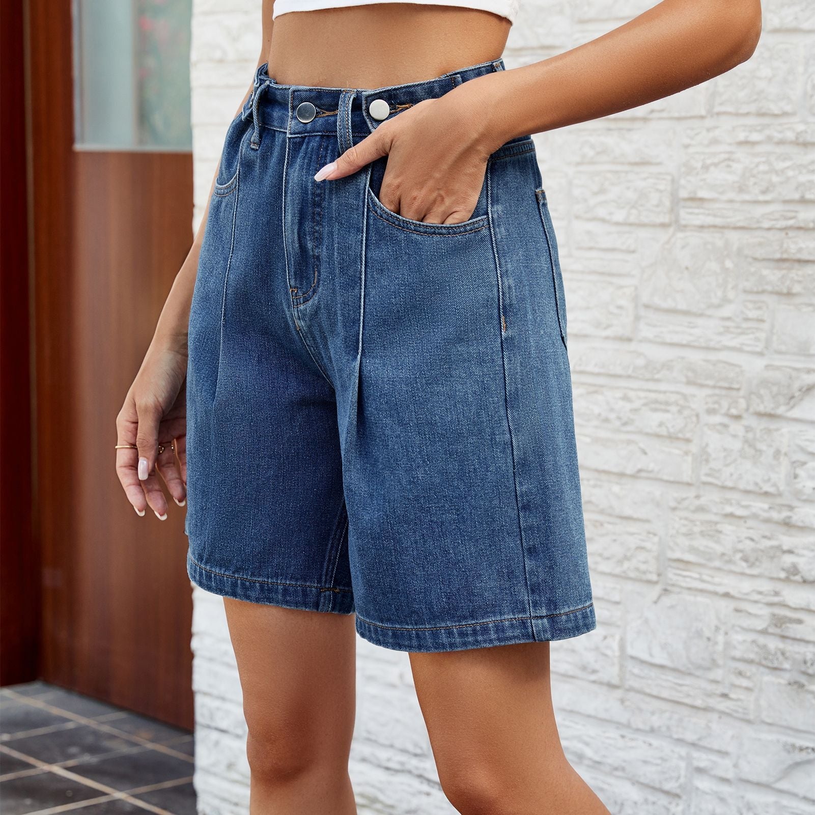 Adjustable Waist Denim Shorts Greta  Women’s