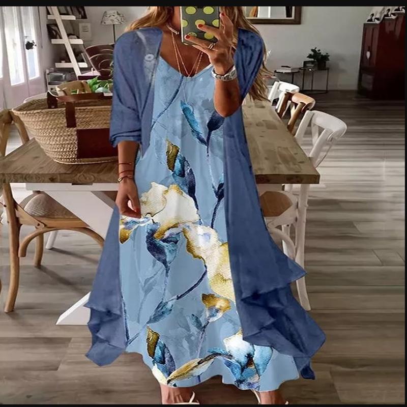 Floral Swing Greta  Summer Suspender Dress