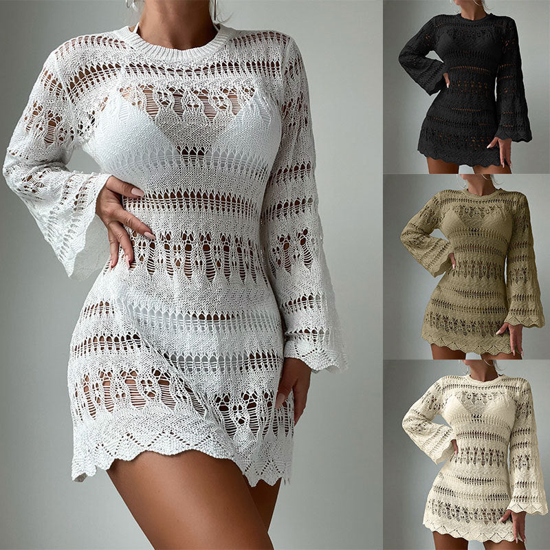Chic Crochet Greta  Beach Bikini Cover Up
