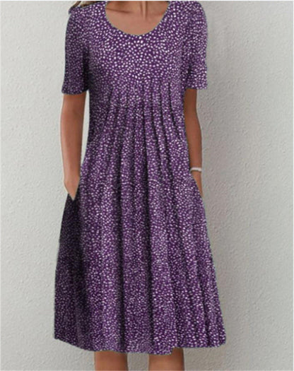 Polka Dot A-Line Dress by Greta 