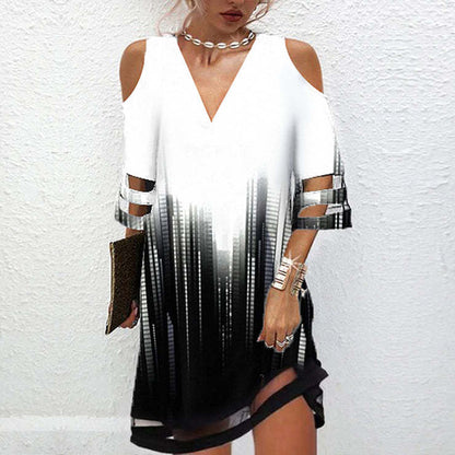 Chic Mesh V-Neck Dress by Greta 