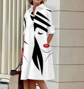 Vibrant Summer Shirt Dress by Greta 