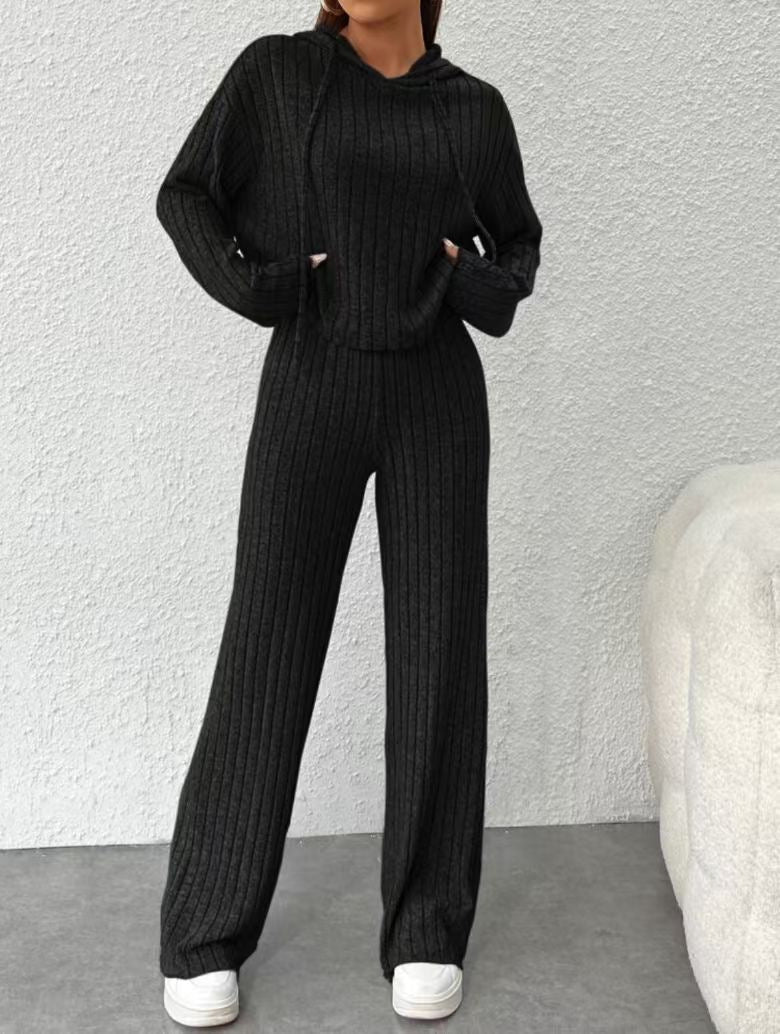 Cozy Striped Greta  Hoodie Lounge Set