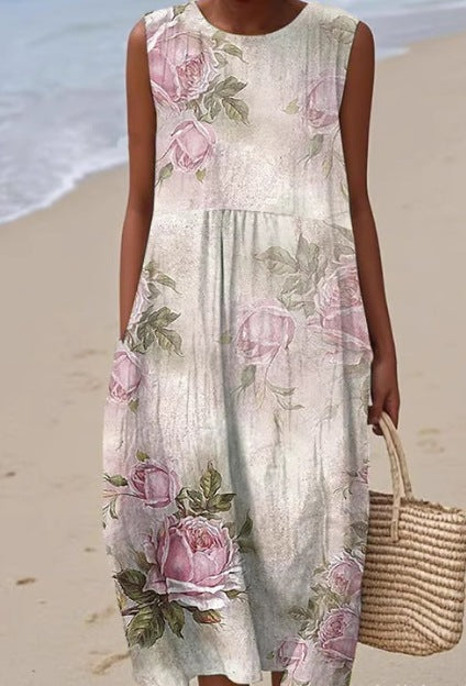 Pinterest-Inspired Greta  Sleeveless Summer Dress