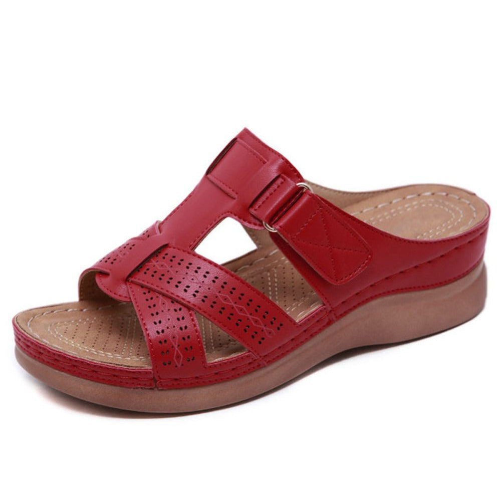 Vintage Wedge Greta  Slip-On Ladies Sandals