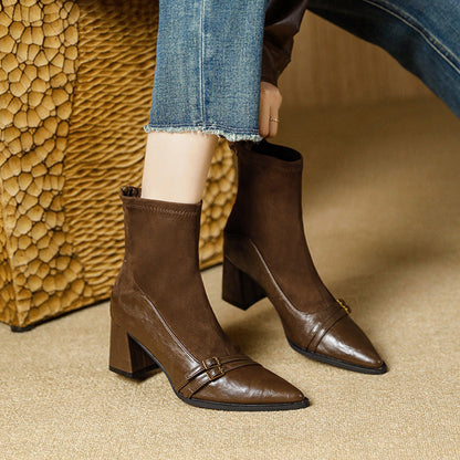 Chic Stretch Pointed Boots by Greta 