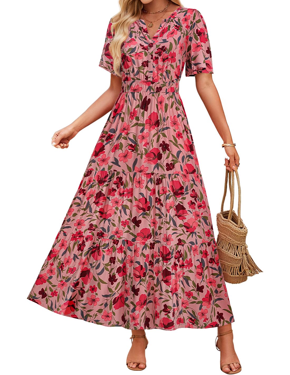 Floral Maxi Dress Greta  Summer Comfort