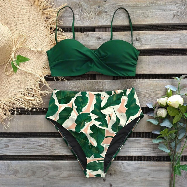 Floral High Waist Bikini by Greta 