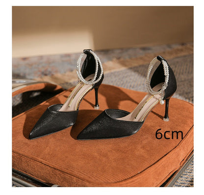 Elegant Greta  Stiletto Buckle Sandals