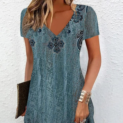 Chic Summer Print Dress Greta 