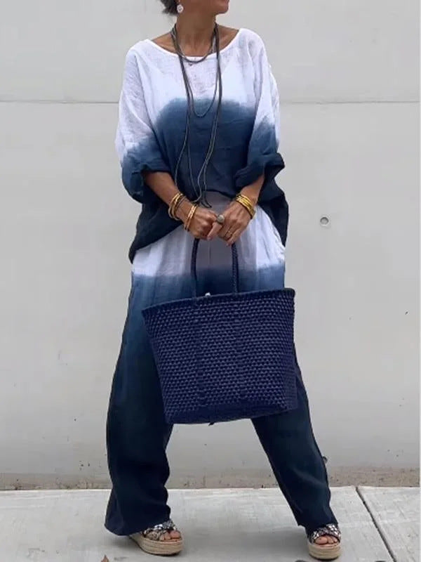 Gradient Linen Two-Piece Set by Greta 