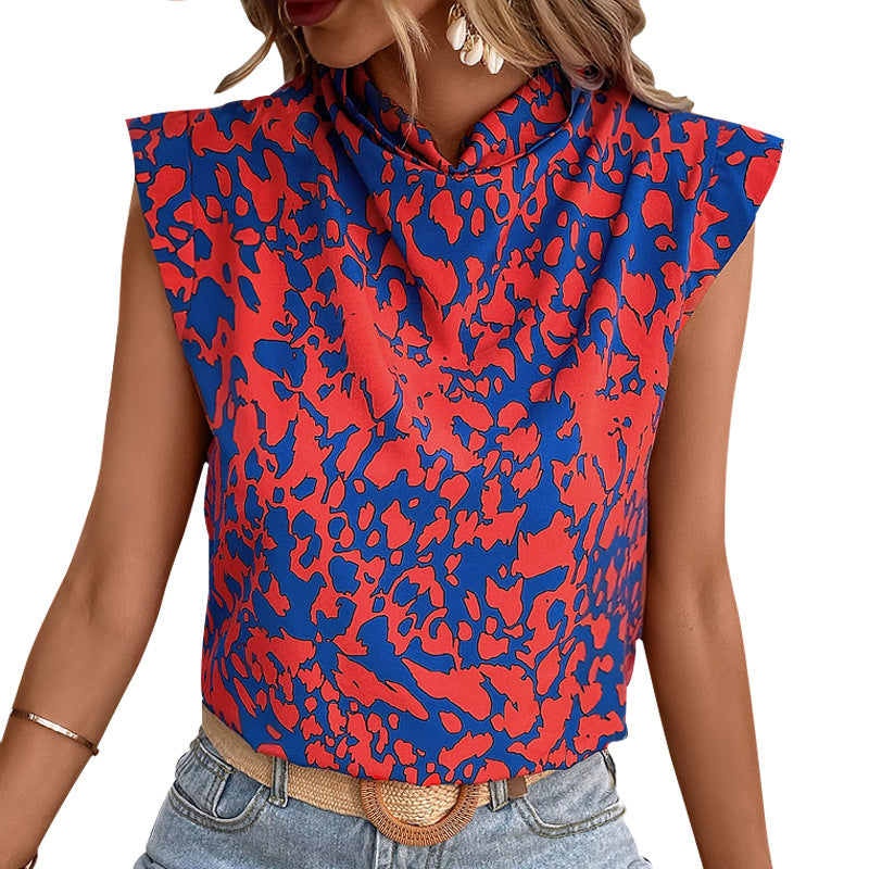 Vibrant Graffiti Print Greta  Summer Blouse