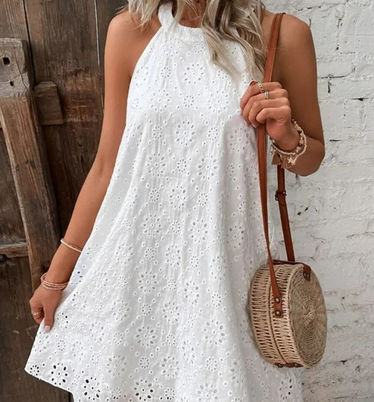 Chic Lace Sleeveless Dress Greta 