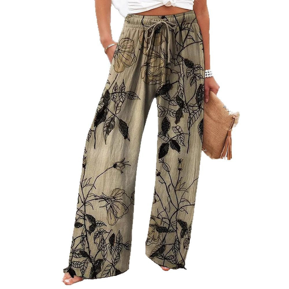 Floral High Waist Yoga Pants by Greta 