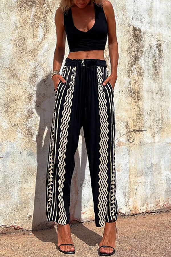 Boho Print Greta  Harem Pants