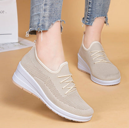 Breathable Mesh Platform Wedges by Greta 