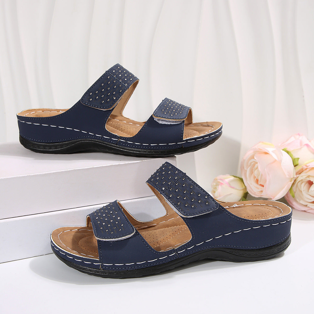 Artistic Greta  Plus-Size Wedge Sandals