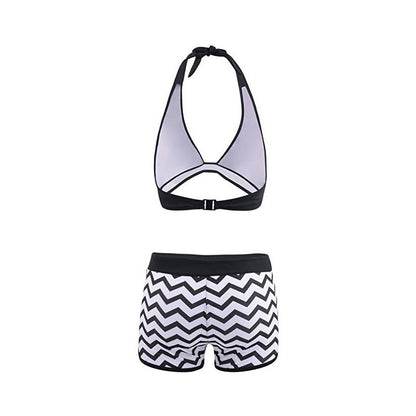 Chic Zigzag Greta  Bikini Set with Shorts
